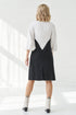 Image 4 of Pure linen dress Malvina in Black white from Baltic Linen